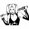 Вінілова наклейка на автомобіль - Харлі Квін (Harley Quinn) Вінілова наклейка на автомобіль - Харлі Квін (Harley Quinn)