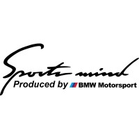 Вінілова наклейка на автомобіль - Sports mind BMW Motorsport v2