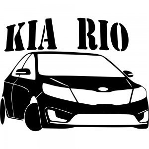 Вінілова наклейка на автомобіль - Kia Rio v2