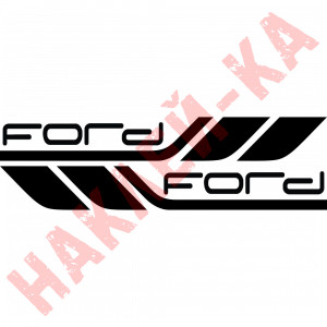 Набір вінілових наклейок на борт автомобіля - Ford (2 шт)