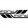 Набір вінілових наклейок на борт автомобіля - Ford (2 шт) Набір вінілових наклейок на борт автомобіля - Ford (2 шт)