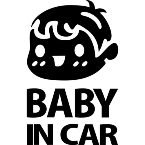 Вінілова наклейка на автомобіль - Baby in Car v9