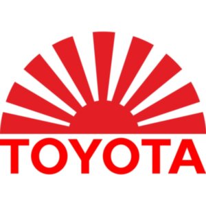JDM наклейка на автомобіль - Японський прапор Toyota