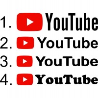 Вінілова наклейка - YouTube Назва Вашого каналу