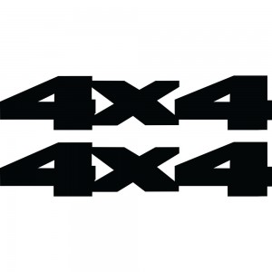 Набір вінілових наклейок на автомобіль - 4x4 v16 (2шт)