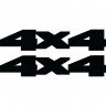 Набор виниловых наклеек на автомобиль - 4x4 v16 (2шт)