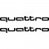 Набір вінілових наклейок на автомобіль - Audi Quattro (2 шт.) Набір вінілових наклейок на автомобіль - Audi Quattro (2 шт.)