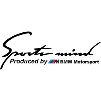 Вінілова наклейка на автомобіль - Sports mind M BMW Motorsport