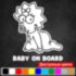 Вінілова наклейка на автомобіль - Baby on Board v31 (Maggie, Simpson)