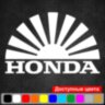 JDM наклейка на автомобіль - Японський прапор Honda