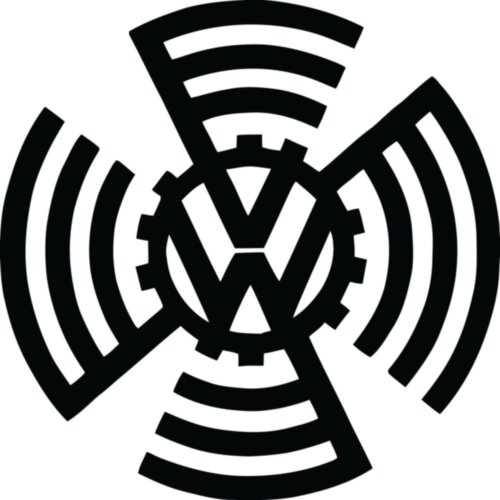 Виниловая наклейка на автомобиль - Логотип Volkswagen 1937 год