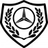 Вінілова наклейка на автомобіль - Щит Mercedes-Benz Вінілова наклейка на автомобіль - Щит Mercedes-Benz