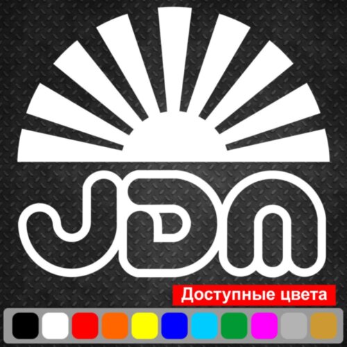 Наклейка на автомобіль - Японський прапор JDM