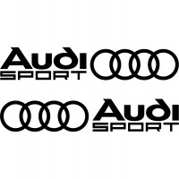 Набор виниловых наклеек на автомобиль - Audi Sport (2шт)