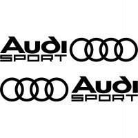 Набір вінілових наклейок на автомобіль - Audi Sport (2шт)