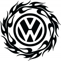 Виниловая наклейка на автомобиль - Volkswagen Tribal