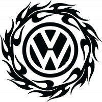 Виниловая наклейка на автомобиль - Volkswagen Tribal