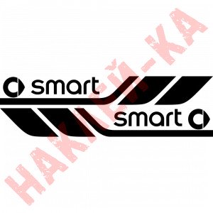 Набір вінілових наклейок на борт автомобіля - Smart (2 шт)