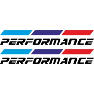 Набір вінілових наклейок на автомобіль - BMW Performance (2шт)