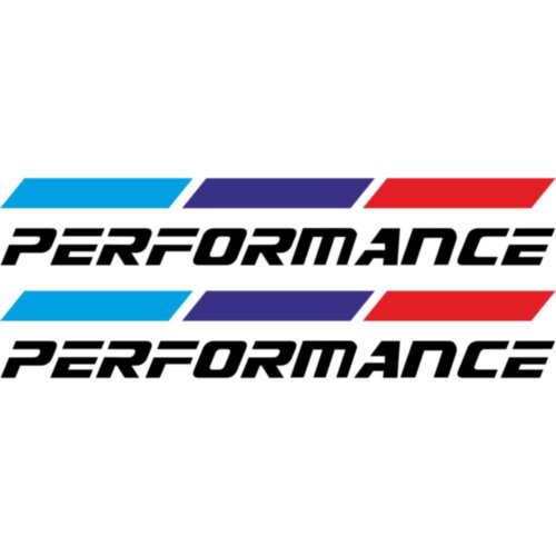 Набір вінілових наклейок на автомобіль - BMW Performance (2шт)