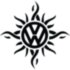 Вінілова наклейка на автомобіль - Volkswagen Tribal v2
