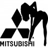 Вінілова наклейка на автомобіль - Mitsubishi Girl v2 Вінілова наклейка на автомобіль - Mitsubishi Girl v2