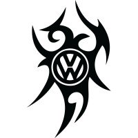 Вінілова наклейка на автомобіль - Volkswagen Tribal v3