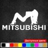Вінілова наклейка на автомобіль - Mitsubishi Girl v3 Вінілова наклейка на автомобіль - Mitsubishi Girl v3