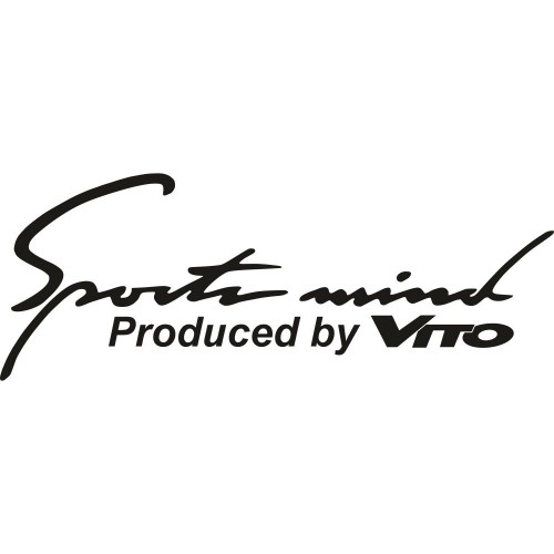 Виниловая наклейка на автомобиль - Sports mind produced by Vito