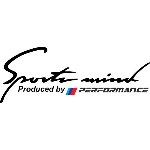 Вінілова наклейка на автомобіль - Sports mind Performance