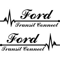 Набір вінілових наклейок на автомобіль - Ford Transit Connect Пульс (2шт.)