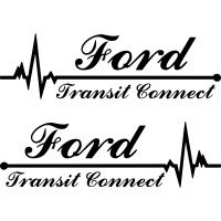 Набір вінілових наклейок на автомобіль - Ford Transit Connect Пульс (2шт.)