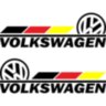 Набір вінілових наклейок на автомобіль - Volkswagen (2шт) Набір вінілових наклейок на автомобіль - Volkswagen (2шт)