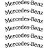 Комплект наклейок на супорти - Mercedes-Benz v2 (6 шт.)