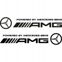 Набор виниловых наклеек на автомобиль - Mercedes AMG (2шт)