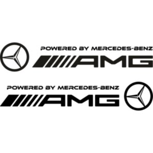 Набір вінілових наклейок на автомобіль - Mercedes AMG (2шт)