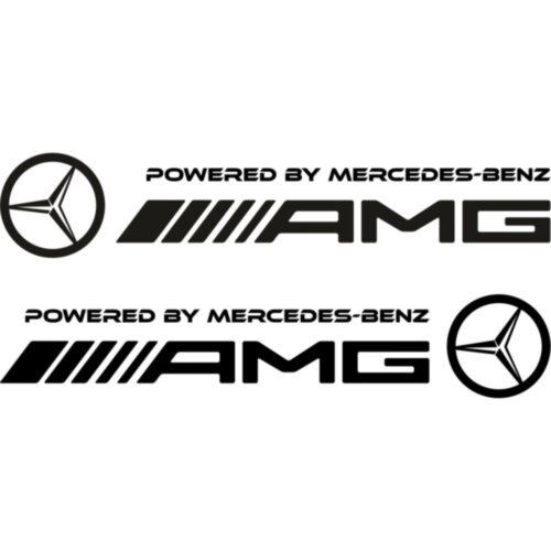 Набор виниловых наклеек на автомобиль - Mercedes AMG (2шт)