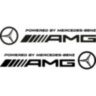 Набір вінілових наклейок на автомобіль - Mercedes AMG (2шт) Набір вінілових наклейок на автомобіль - Mercedes AMG (2шт)
