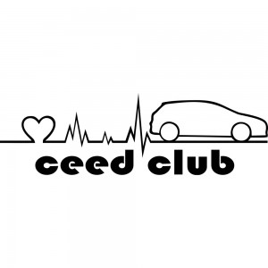 Вінілова наклейка на автомобіль - Kia Ceed Club v4