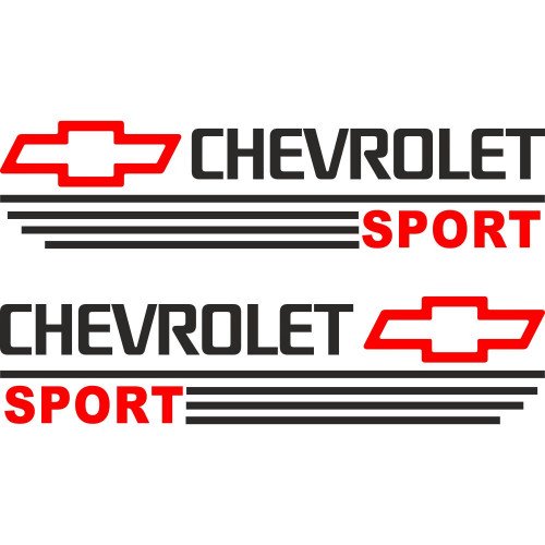 Набор наклеек на зеркала авто - Chevrolet Sport v2 (2шт)