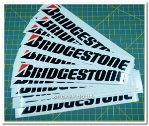 Вінілова наклейка наклейка - Bridgestone