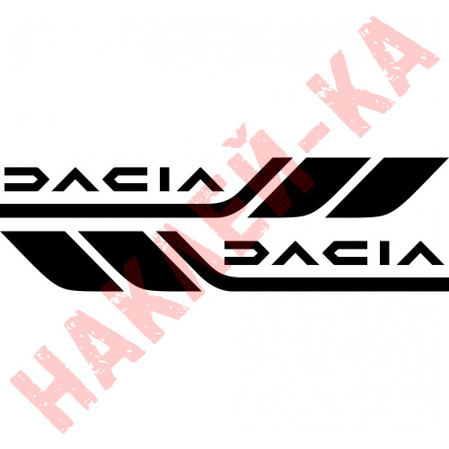 Набор виниловых наклеек на борт автомобиля - Dacia v2 (2 шт)