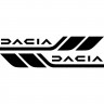 Набор виниловых наклеек на борт автомобиля - Dacia v2 (2 шт)