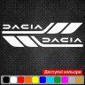 Набір вінілових наклейок на борт автомобіля - Dacia v2 (2 шт) Набір вінілових наклейок на борт автомобіля - Dacia v2 (2 шт)