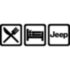 Вінілова наклейка на автомобіль - Eat Sleep Jeep