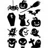 Набір вінілових наклейок - Halloween /Хеллоуїн v4 Набір вінілових наклейок - Halloween /Хеллоуїн v4
