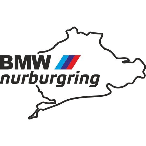 Вінілова наклейка на автомобіль - BMW Nurburgring | БМВ Нюрбургрінг