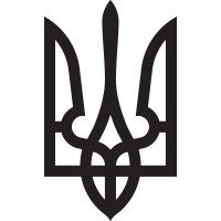 Виниловая наклейка на автомобиль - Трезубец (Тризуб) / Герб Украины v2