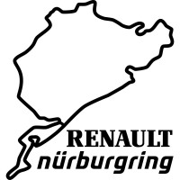 Виниловая наклейка на автомобиль - Renault Nurburgring | Рено Нюрбургринг