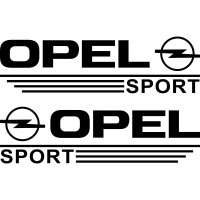 Набір наклейок на дзеркала авто - Opel Sport (2шт) v2